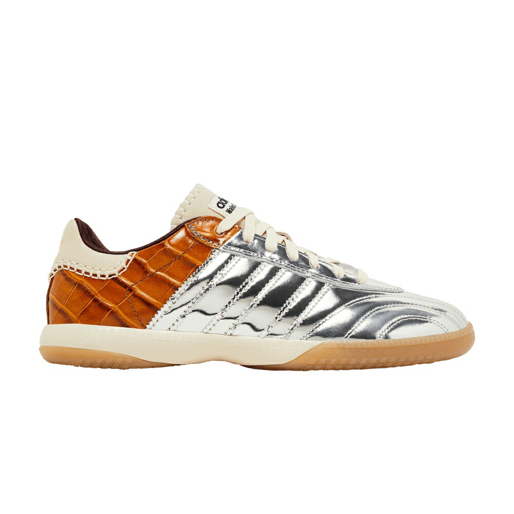 アディダス サンバ しろがね色 しろがね色 \u0027SILVER YELLOW\u0027 スニーカー メンズ ADIDAS WALES BONNER X SAMBA MILLENNIUM METALLIC EASY / SILVER METALLIC SILVER METALLIC