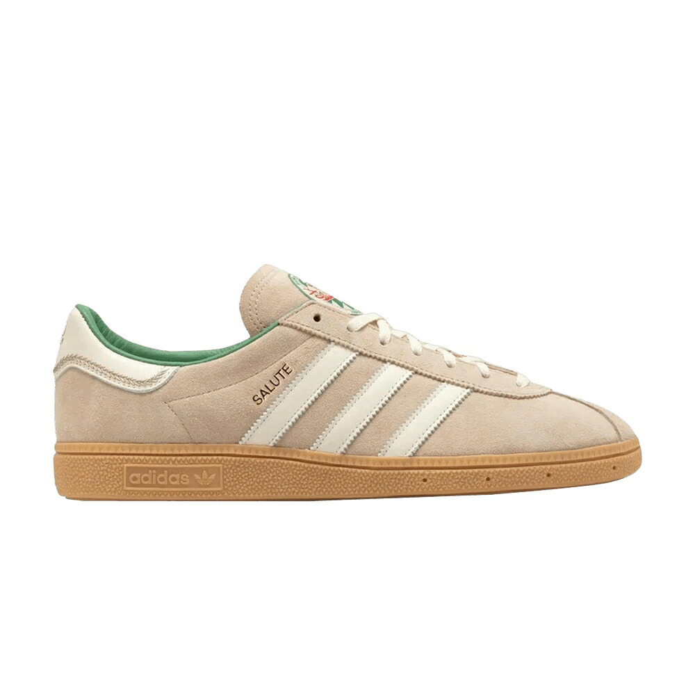 アディダス カーキ クリーム 白色 ホワイト 'OKTOBERFEST KHAKI' スニーカー メンズ ADIDAS BSTN X MUNCHEN - STONE / STONE KHAKI CREAM WHITE GUM