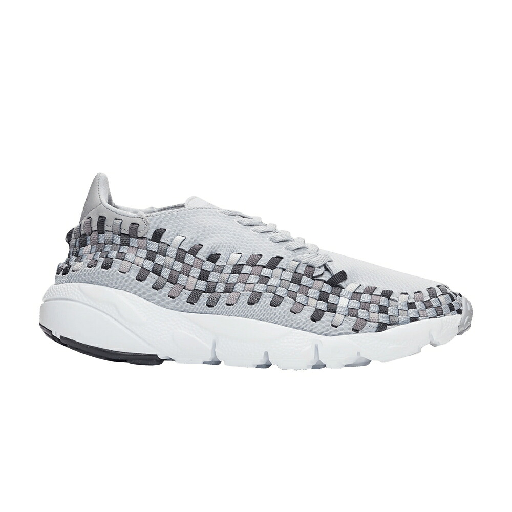 ナイキ ウーブン 灰色 グレー 黒色 ブラック 白色 ホワイト 'WOLF GREY' スニーカー メンズ NIKE AIR FOOTSCAPE WOVEN NM / WOLF GREY BLACK DARK GREY WHITE