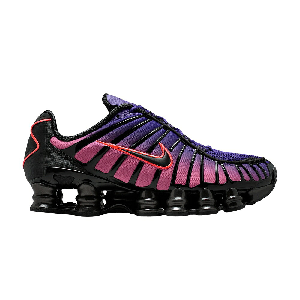 ナイキ ショックス 紫 パープル コート 黒色 ブラック 'COURT BLACK' スニーカー レディース NIKE WMNS SHOX TL PURPLE METALLIC / COURT PURPLE METALLIC BLACK