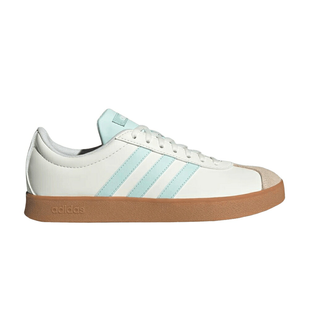 アディダス コート コア 白色 ホワイト 青色 ブルー 'CORE MINT' スニーカー レディース ADIDAS WMNS VL COURT BASE HALO / CORE WHITE AURORA INK HALO BLUE|スニケス