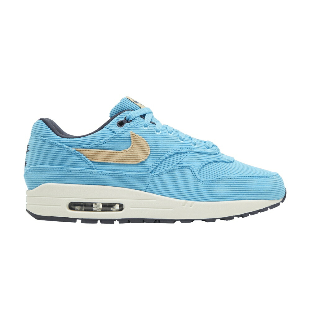 ナイキ マックス プレミアム 青色 ブルー エアマックス BALTIC CORDUROY スニーカー メンズ NIKE AIR MAX 1 PREMIUM BLUE / BALTIC BLUE SESAME GRIDIRON SAIL