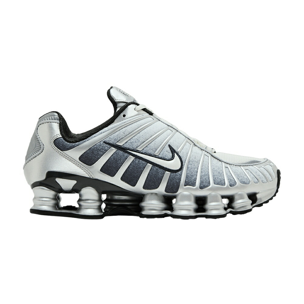 ナイキ ショックス 銀色 シルバー 白色 ホワイト METALLIC SILVER スニーカー メンズ NIKE SHOX TL / METALLIC SILVER SUMMIT WHITE