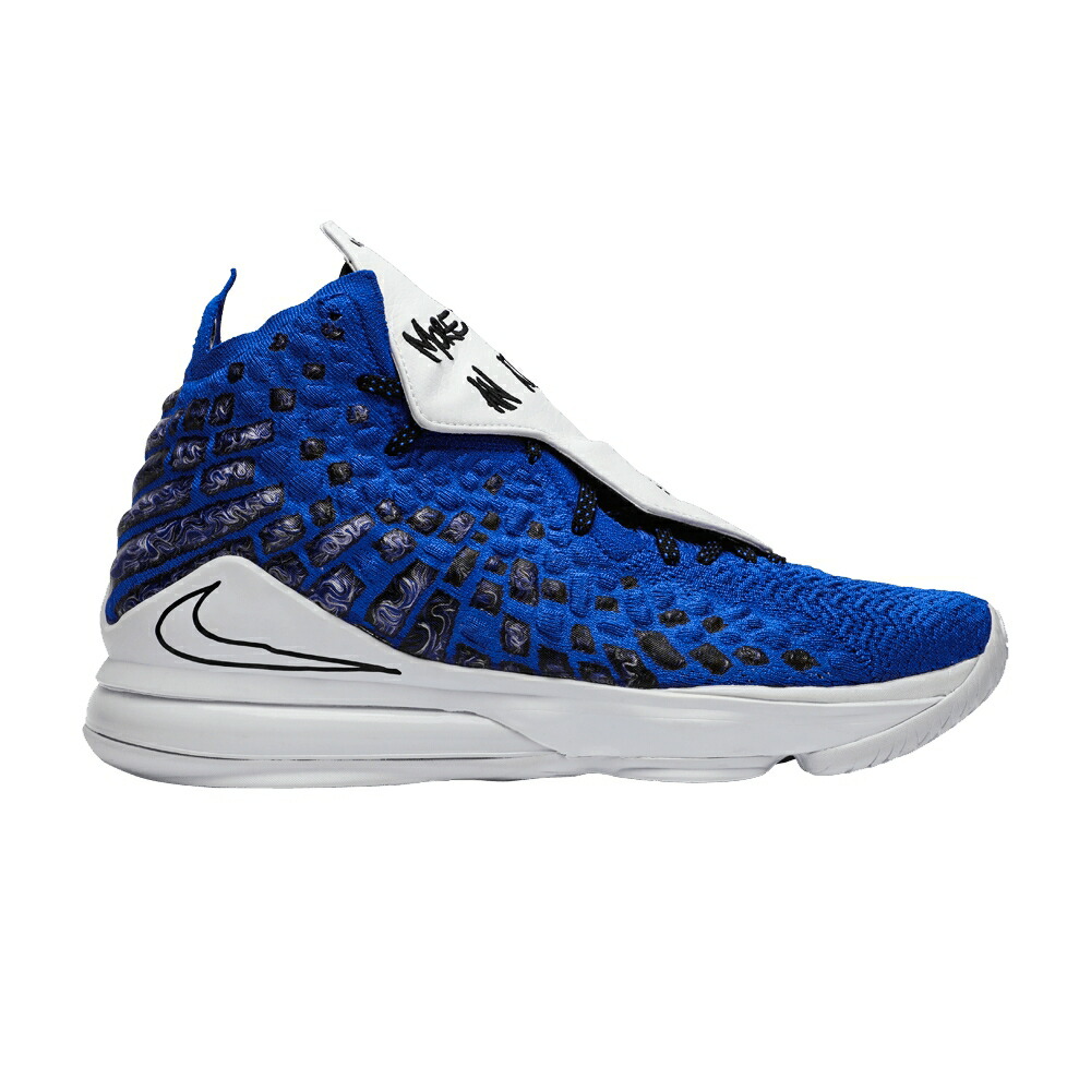 ナイキ レブロン 青色 ブルー 白色 ホワイト 黒色 ブラック MORE ATHLETE スニーカー メンズ NIKE UNINTERRUPTED X LEBRON 17 THAN AN / RACER BLUE WHITE BLACK