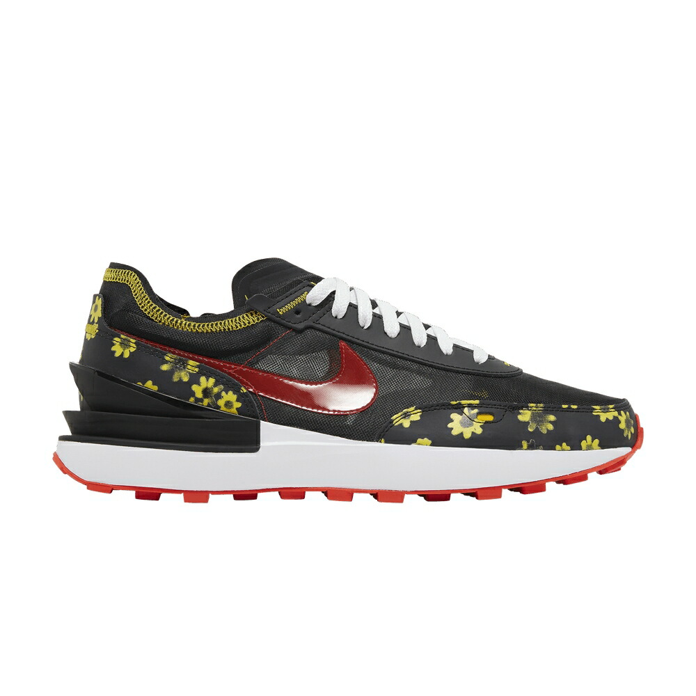 ナイキ ワーヘル 黒いこと 黒いこと 白いこと 白いこと \u0027SUNFLOWER\u0027 スニーカー メンズ NIKE WAFFLE ONE / BLACK VIVID SULFUR WHITE