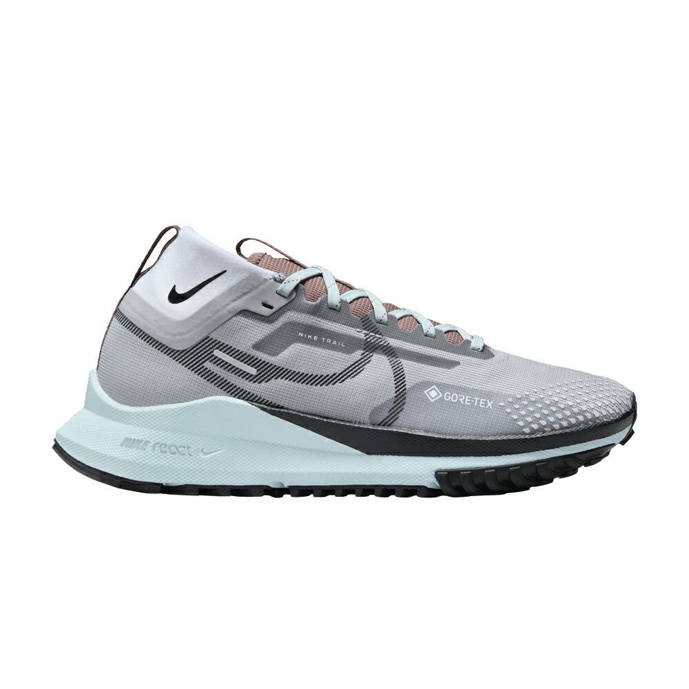 ナイキ リアクト ペガサス ゴアテックス 灰色 グレー 青色 ブルー LIGHT BLUE スニーカー レディース NIKE WMNS REACT PEGASUS TRAIL 4 GORE-TEX SMOKE GLACIER / LIGHT SMOKE GREY GLACIER BLUE