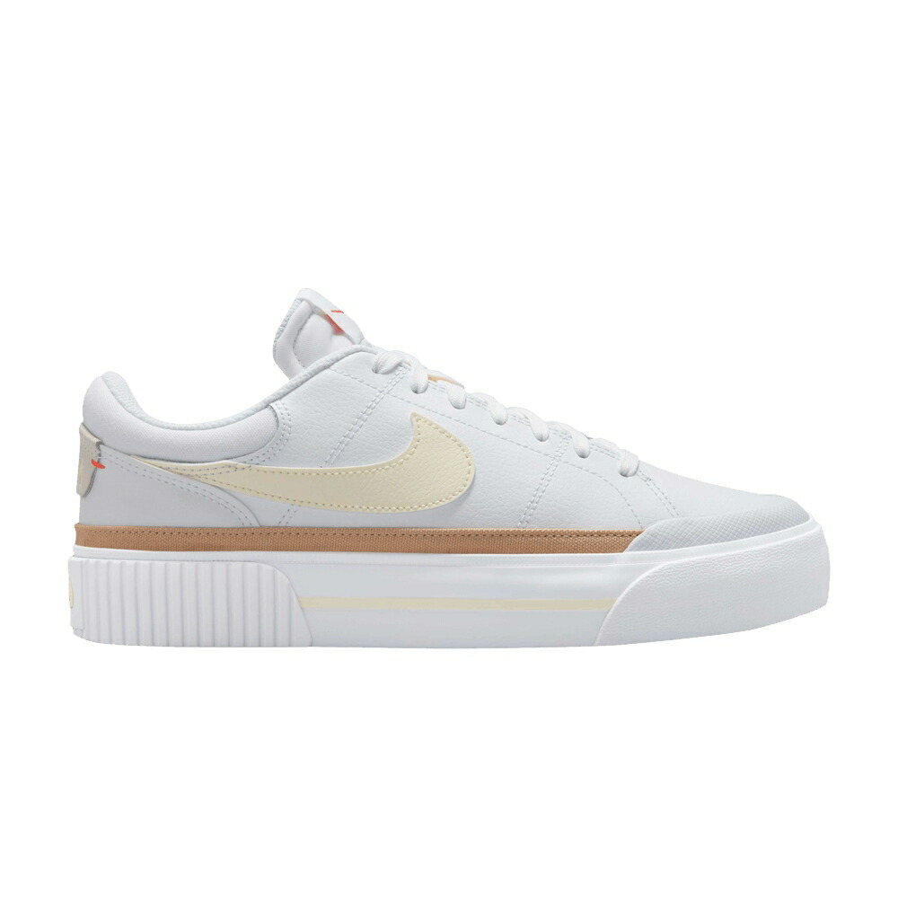 ナイキ 厚地の外套 レガシー 白いこと 白いこと \u0027WHITE MILK\u0027 スニーカー レディース NIKE WMNS COURT LEGACY LIFT COCONUT / WHITE COCONUT MILK HEMP LIGHT