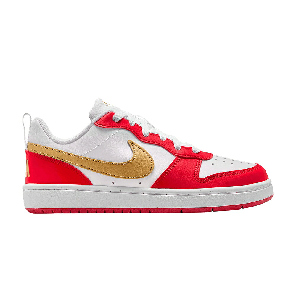 ナイキ コート 白色 ホワイト 赤 レッド コートバーロウ 'WHITE RED' ジュニア キッズ NIKE COURT BOROUGH LOW RECRAFT GS UNIVERSITY / WHITE UNIVERSITY RED WHITE ベビー マタニティ スニーカー