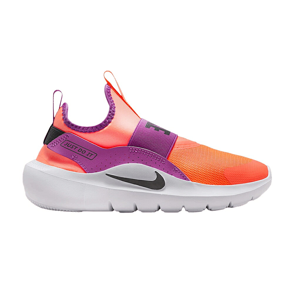 ナイキ 紫 パープル 白色 ホワイト 'BRIGHT MANGO' ジュニア キッズ NIKE FLEX RUNNER 4 GS / BRIGHT MANGO VIVID PURPLE WHITE ベビー マタニティ スニーカー|スニケス
