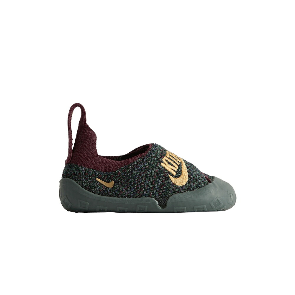 ナイキ スウッシュ スウォッシュ ゴールド ワイン色 バーガンディー 'FIR' ベビー NIKE KITH X SWOOSH 1 TD / FIR METALLIC GOLD BURGUNDY CURSH