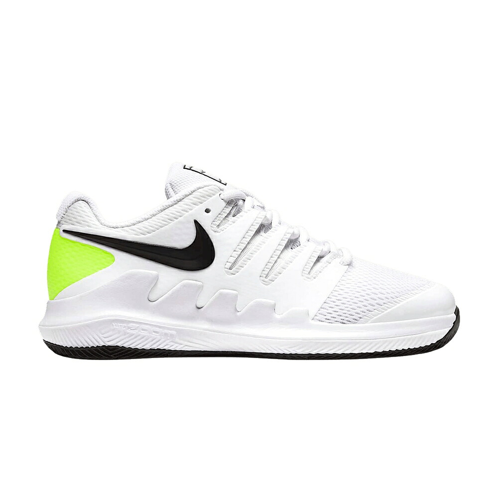 ナイキ コート テニス 白色 ホワイト 黒色 ブラック JR. 'WHITE BLACK' ジュニア キッズ NIKE NIKECOURT VAPOR X GS TENNIS 'WHITE/VOLT/BLACK' / WHITE VOLT BLACK ベビー マタニティ スニーカー