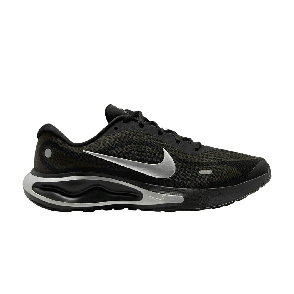 ナイキ ラン 黒色 ブラック 銀色 シルバー BLACK SILVER スニーカー メンズ NIKE JOURNEY RUN METALLIC / BLACK METALLIC SILVER BLACK