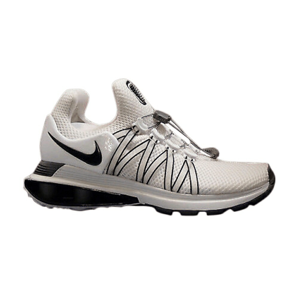 ナイキ ショックス 白色 ホワイト 黒色 ブラック スニーカー レディース NIKE WMNS SHOX GRAVITY / WHITE BLACK
