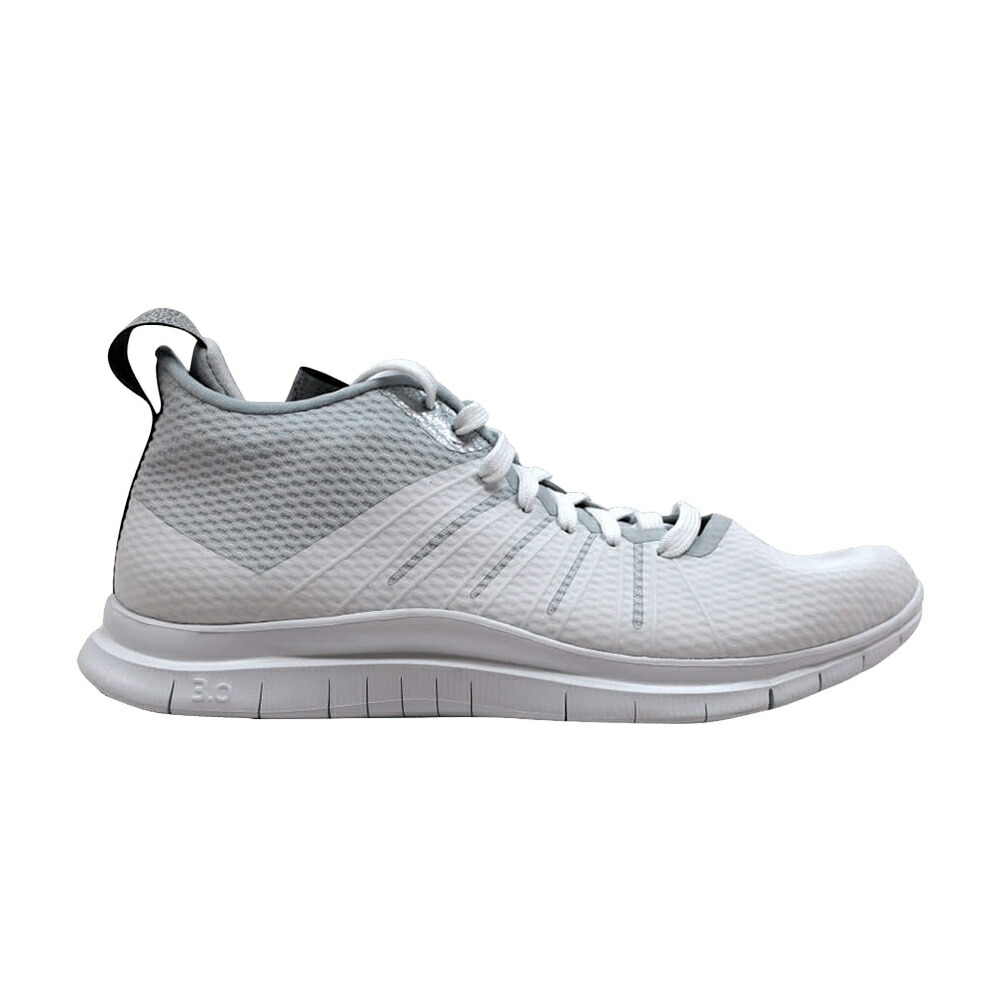 ナイキ フリー ハイパーベノム 白色 ホワイト 銀色 シルバー スニーカー メンズ NIKE FREE HYPERVENOM 2 FS / WHITE METALLIC SILVER
