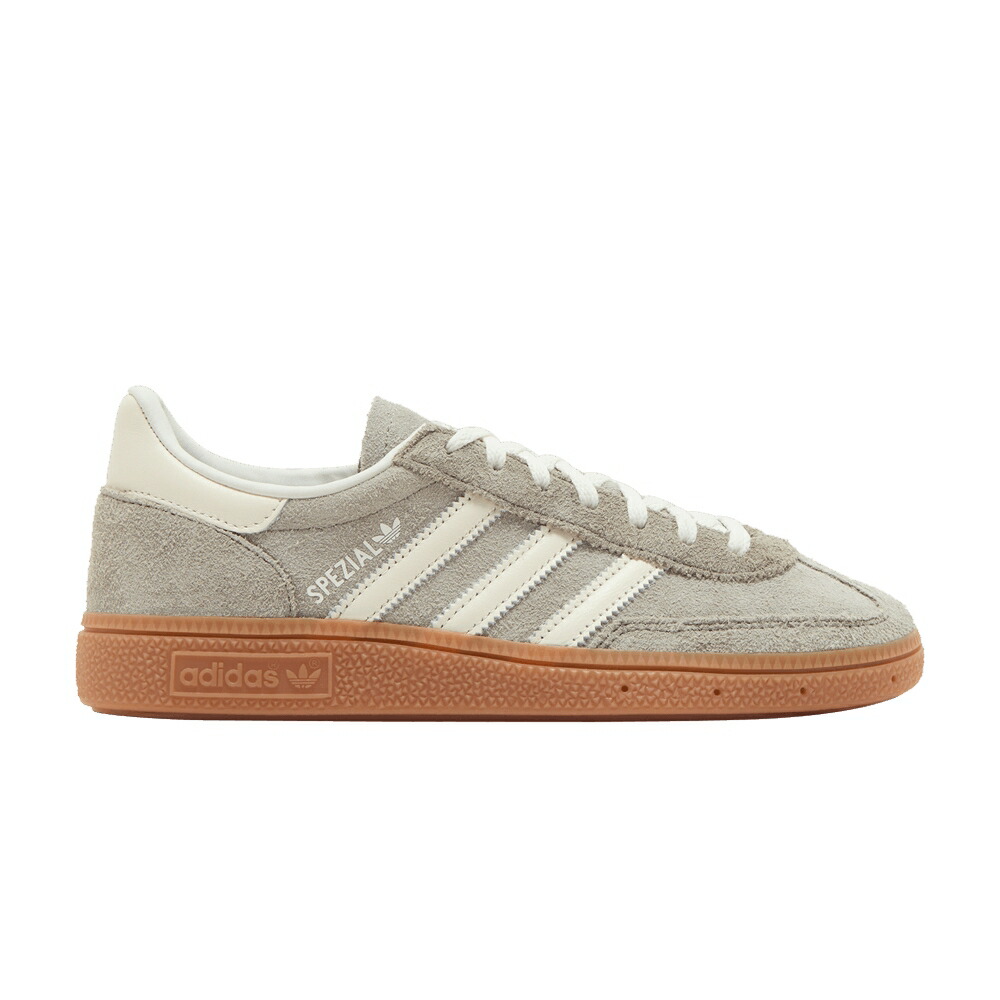アディダス ハンドボール スペシアル 銀色 シルバー 白色 ホワイト 'SILVER GUM' スニーカー レディース ADIDAS WMNS HANDBALL SPEZIAL PEBBLE / SILVER PEBBLE OFF WHITE GUM