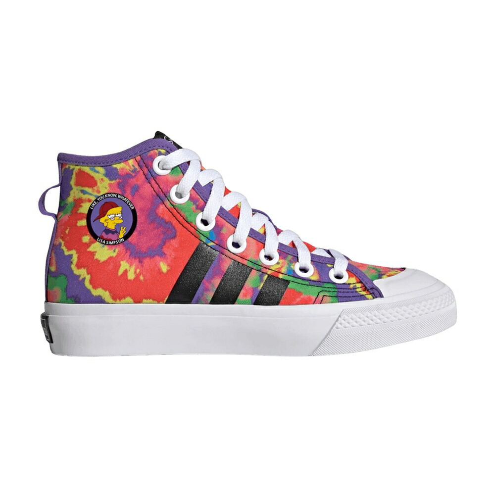 アディダス 中核グループ 黒いこと 黒いこと \u0027LISA SIMPSON\u0027 スニーカー メンズ ADIDAS THE SIMPSONS X NIZZA HI BIG KID / CORE BLACK CORE BLACK CLOUD