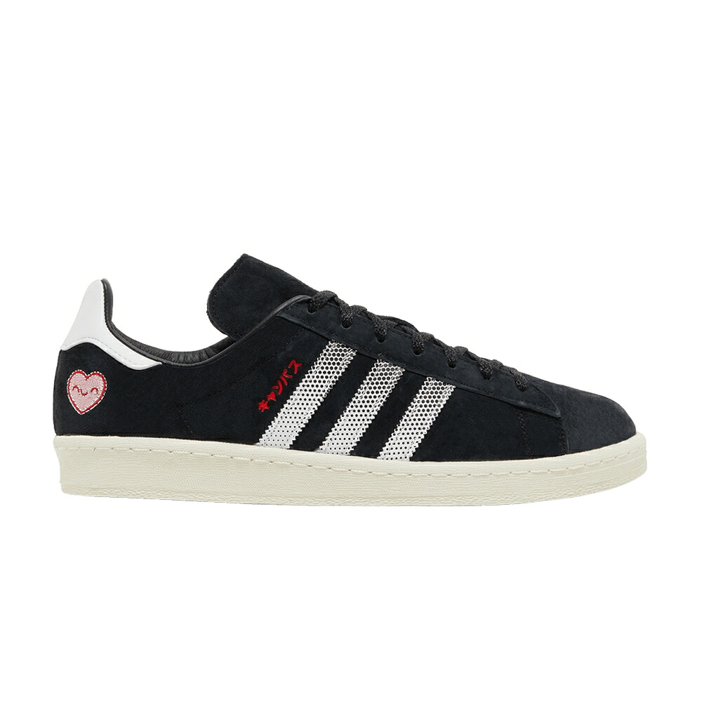 アディダス キャンパス コア 黒色 ブラック 白色 ホワイト 'TOKYO MANGA' スニーカー メンズ ADIDAS CAMPUS 80 / CORE BLACK CLOUD WHITE OFF WHITE|スニケス