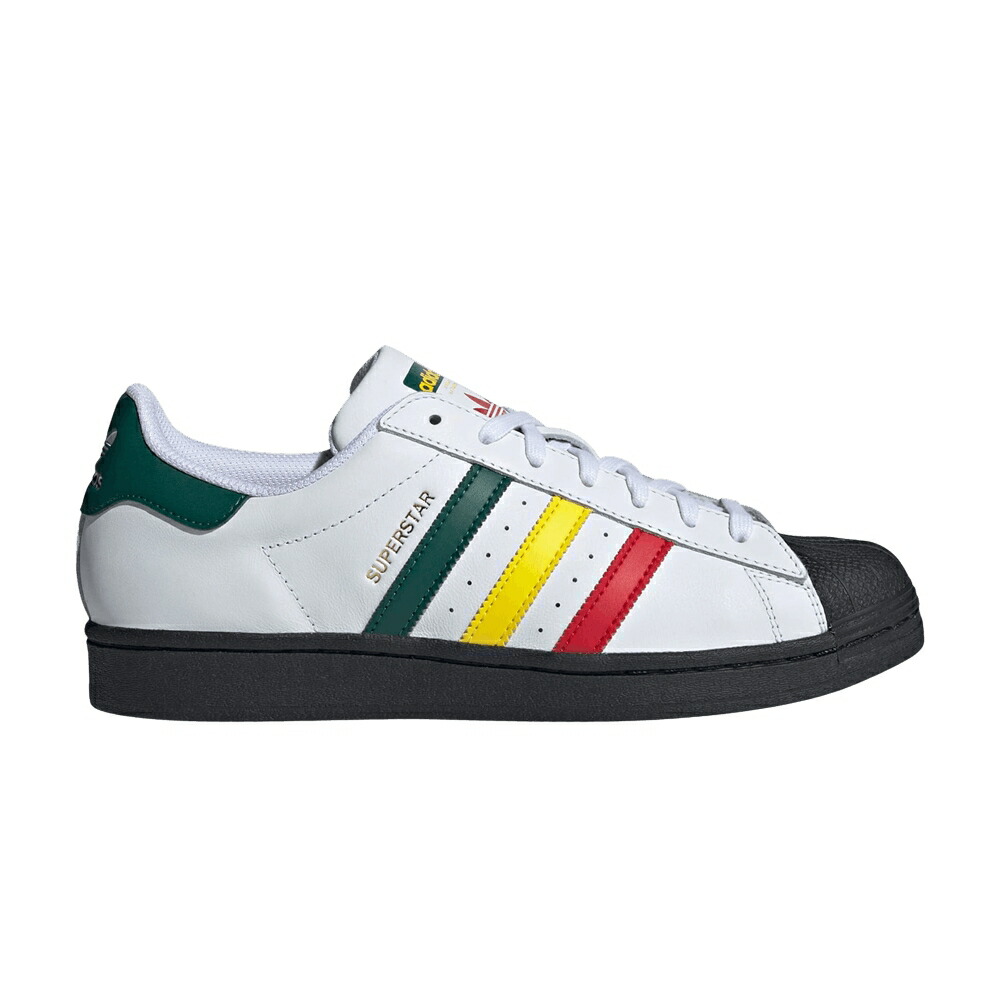アディダス はやりっ児 白いこと 白いこと 黄味がかった 黄色 \u0027RASTA WHITE\u0027 スニーカー メンズ ADIDAS SUPERSTAR - / CLOUD WHITE YELLOW COLLEGIATE