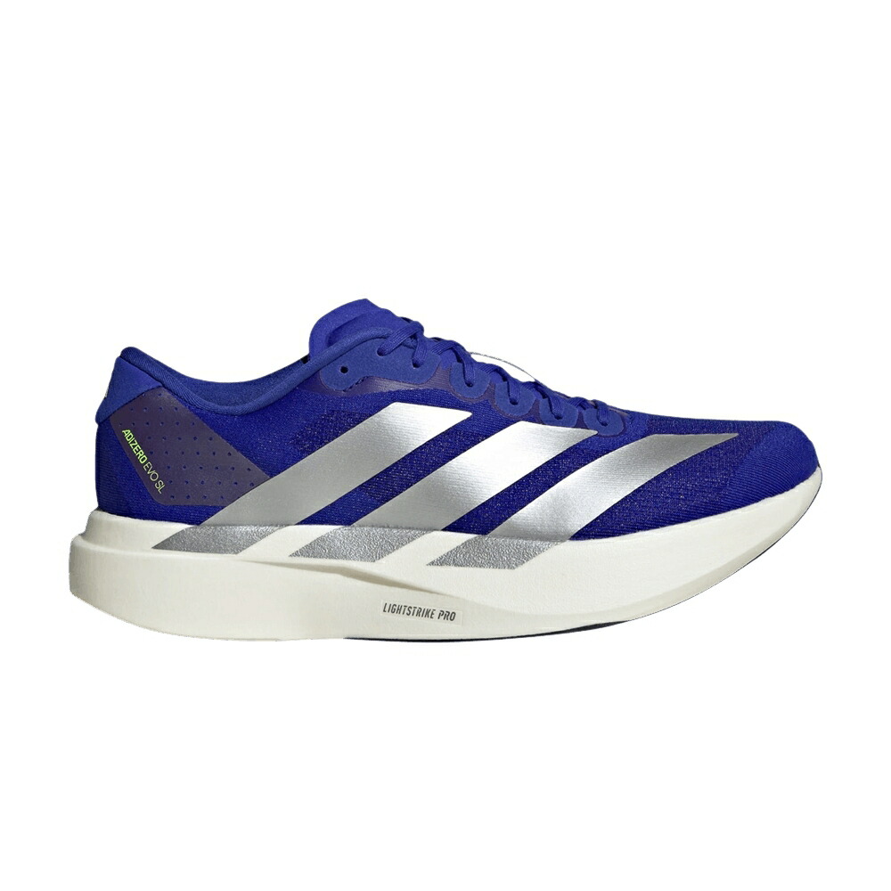 アディダス アディゼロ 青味 青み しろがね色 しろがね色 \u0027LUCID METALLIC\u0027 スニーカー メンズ ADIDAS ADIZERO EVO SL BLUE SILVER / LUCID BLUE SILVER METALLIC LUCID