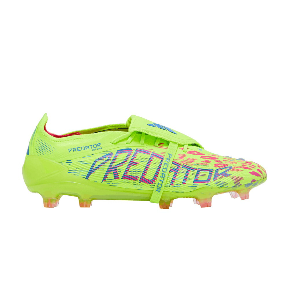アディダス プレデター エリート 制勝 サクラ色 青味 青み \u0027MYSTIC PACK\u0027 スニーカー メンズ ADIDAS PREDATOR ELITE FOLDOVER TONGUE FG VICTORY / LUCID LEMON LUCID PINK BLUE