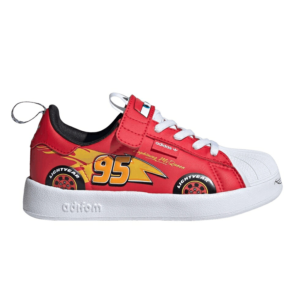 アディダス はやりっ子 純然たる 白いこと 白いこと \u0027LIGHTNING MCQUEEN\u0027 スニーカー メンズ ADIDAS CARS X ADIFOM SUPERSTAR 360 K / PURE RUBY CLOUD WHITE