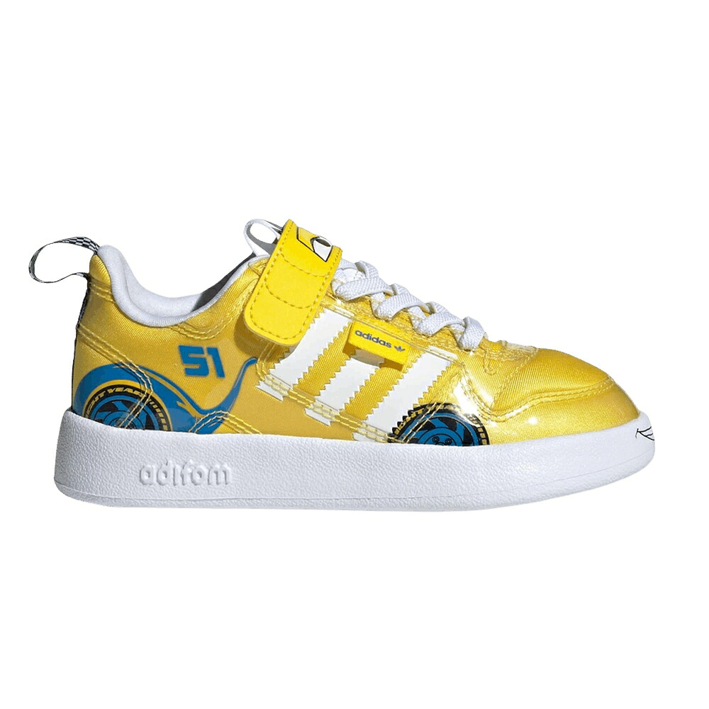 アディダス フォーラム 黄色 イエロー 青色 ブルー 白色 ホワイト 'CRUZ RAMIREZ' スニーカー メンズ ADIDAS CARS X ADIFOM FORUM 360 K / YELLOW BLUE WHITE|スニケス