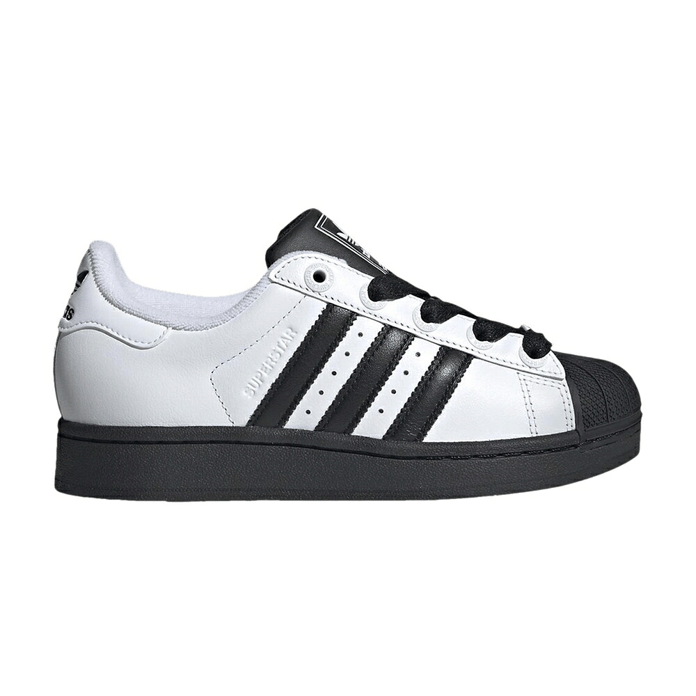 アディダス スーパースター 黒色 ブラック 白色 ホワイト \'WHITE TOE\' スニーカー メンズ ADIDAS SUPERSTAR 2 J BLACK / WHITE BLACK WHITE｜スニケス