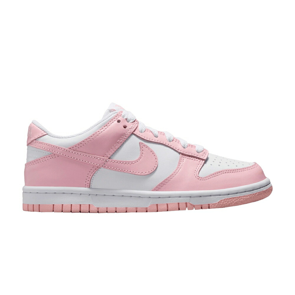 ナイキ ダンク 白いこと 白いこと ダンクロー \u0027MEDIUM PINK\u0027 お坊っちゃん キッズ NIKE DUNK LOW GS SOFT / WHITE WHITE WHITE MEDIUM SOFT もの言う花 マタニティ スニーカー