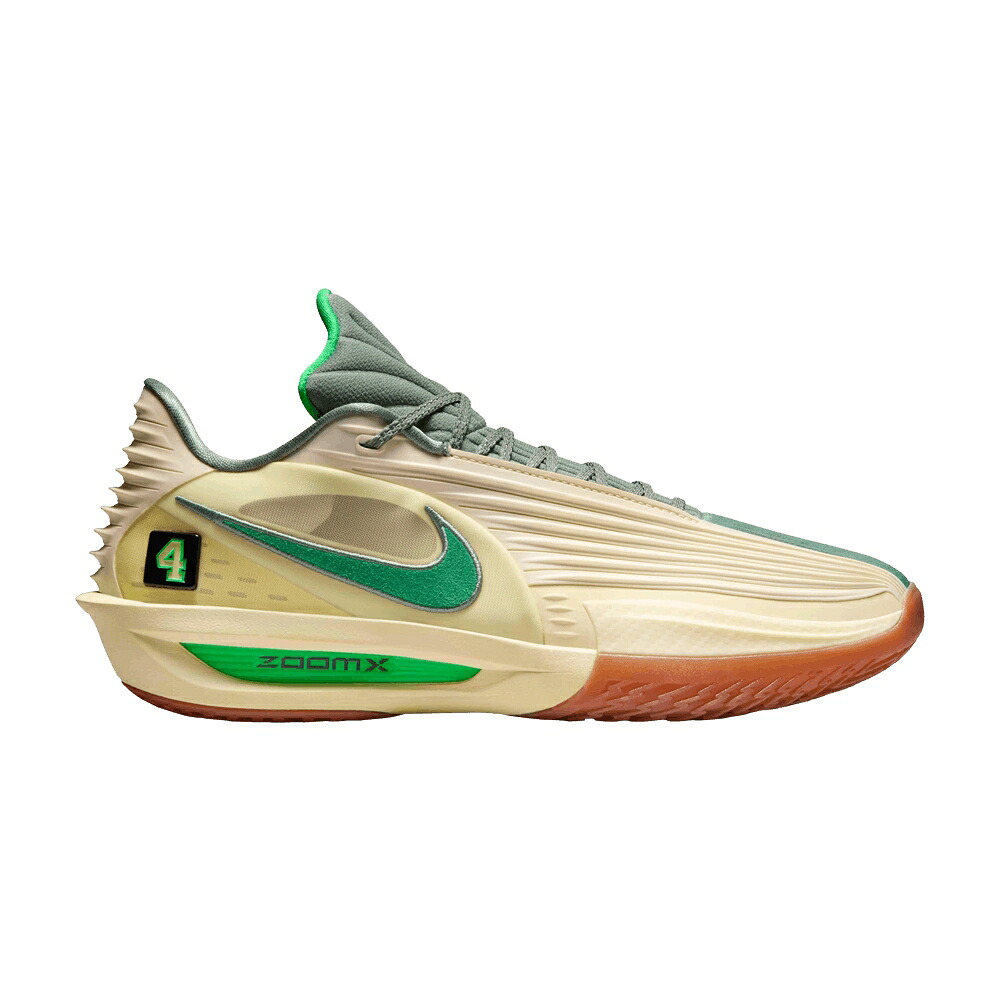 ナイキ 望遠レンズ ターボ 緑 緑であること ぼうぜん自失 \u0027CELTICS\u0027 スニーカー メンズ NIKE JRUE HOLIDAY X AIR ZOOM GT CUT 3 TURBO / ALABASTER CLAY GREEN GREEN SHOCK