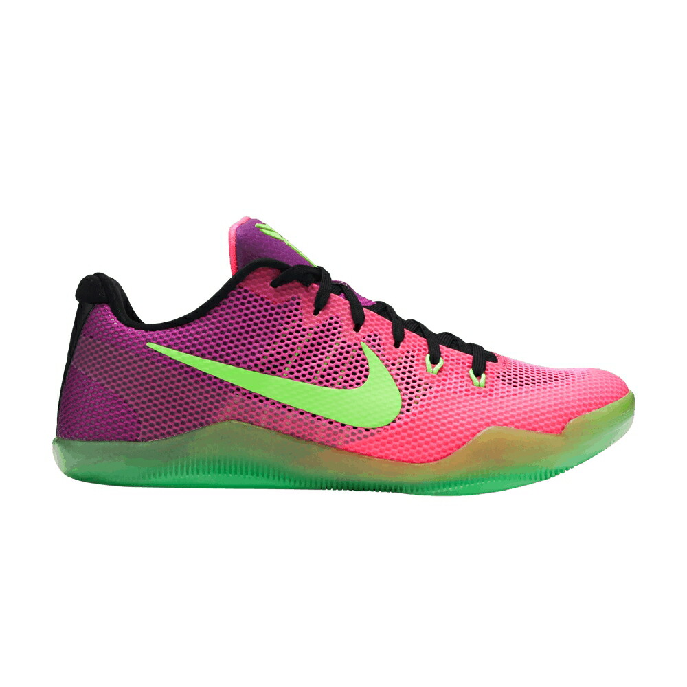 ナイキ コービー ピンク アクション 緑 グリーン 赤 レッド 'MAMBACURIAL' スニーカー メンズ NIKE KOBE 11 / PINK FLASH ACTION GREEN RED PLUM