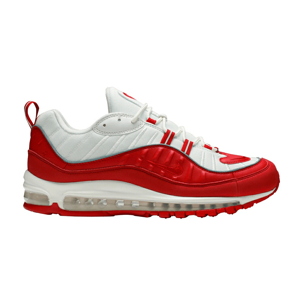 ナイキ マックス 赤 赤いこと 白いこと 白いこと エア湖マックス \u0027UNIVERSITY RED\u0027 スニーカー メンズ NIKE AIR MAX 98 / UNIVERSITY RED WHITE