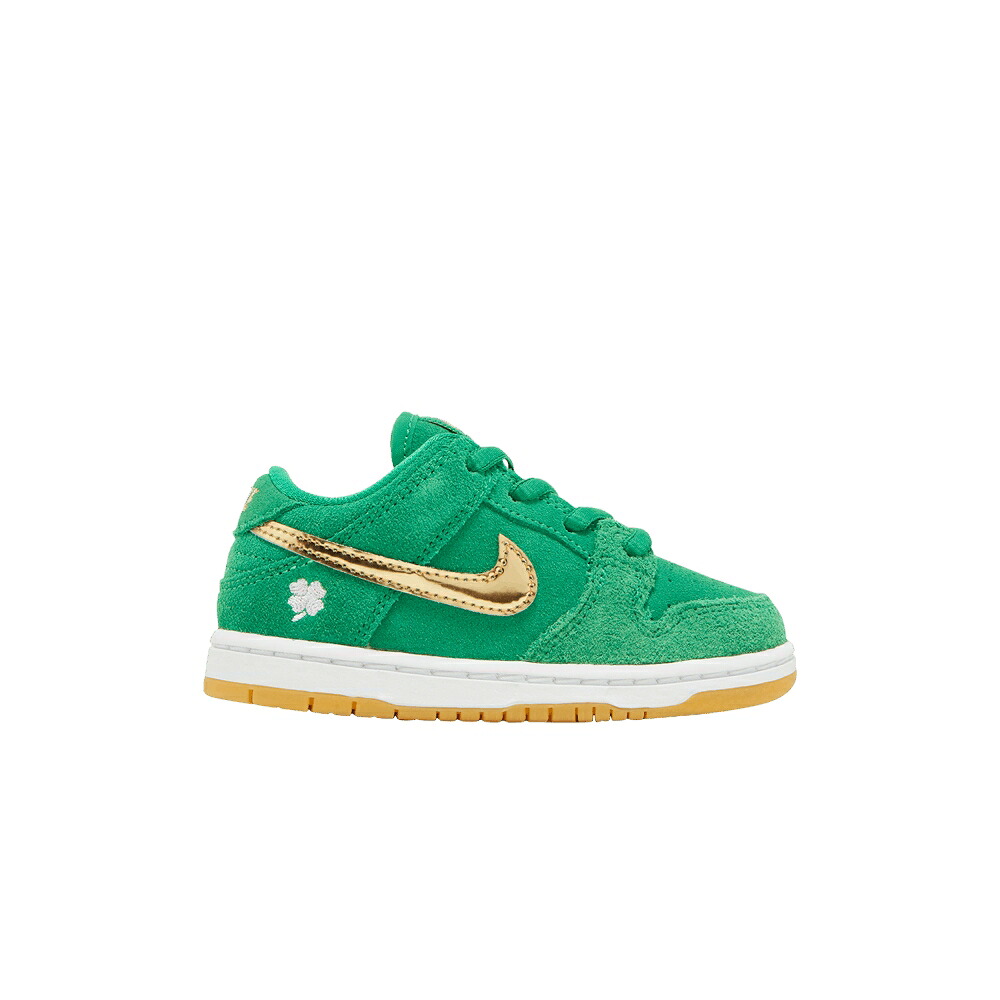 ナイキ ダンク エスビー 緑 緑であること ゴールド ダンクロー \u0027ST. DAY\u0027 もの言う花 NIKE DUNK LOW SB TD PATRICK S / LUCKY GREEN METALLIC GOLD