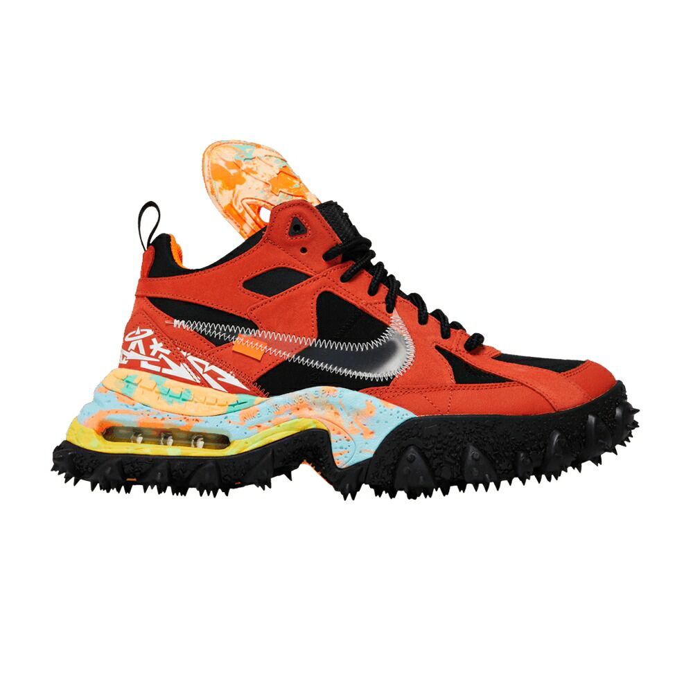 ナイキ オフホワイト 橙 オレンジ 黒色 ブラック MANTRA ORANGE スニーカー メンズ NIKE OFF-WHITE X AIR TERRA FORMA / MANTRA ORANGE BLACK CLEAR