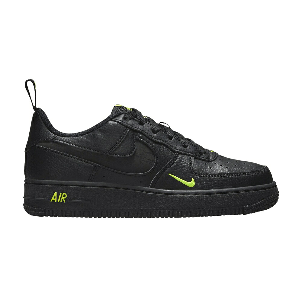 ナイキ 黒いこと 黒いこと 空軍 \u0027BLACK VOLT\u0027 お坊っちゃん キッズ NIKE AIR FORCE 1 LOW GS / BLACK VOLT もの言う花 マタニティ スニーカー