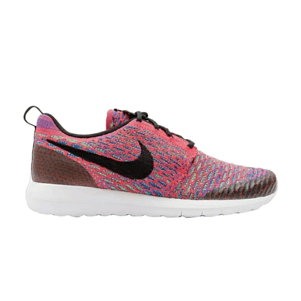 ナイキ 飛球編み物 クリムゾン 黒いこと 黒いこと 緑 緑であること スニーカー メンズ NIKE ROSHE NM FLYKNIT SE / BRIGHT CRIMSON BLACK GREEN