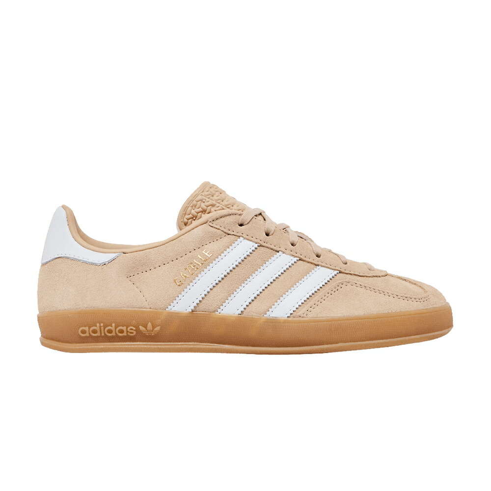 アディダス ガゼル 神通力 ベージュ 白いこと 白いこと \u0027MAGIC BEIGE\u0027 スニーカー レディース ADIDAS WMNS GAZELLE INDOOR / MAGIC BEIGE CLOUD WHITE GUM