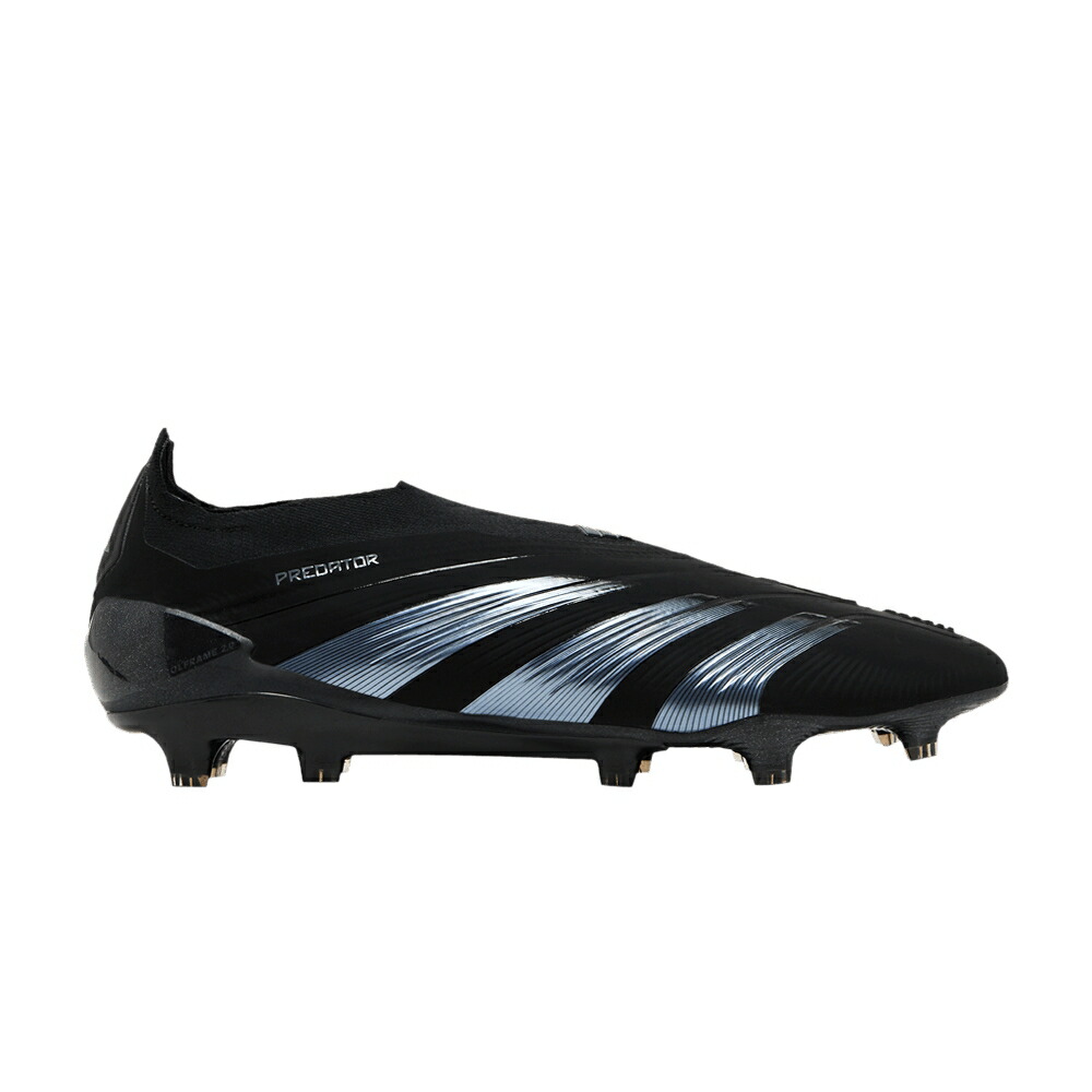 アディダス プレデター エリート 黒色 ブラック コア カーボン BASE PACK スニーカー メンズ ADIDAS PREDATOR 24 ELITE LACELESS FG BLACK / CORE BLACK CARBON CORE BLACK