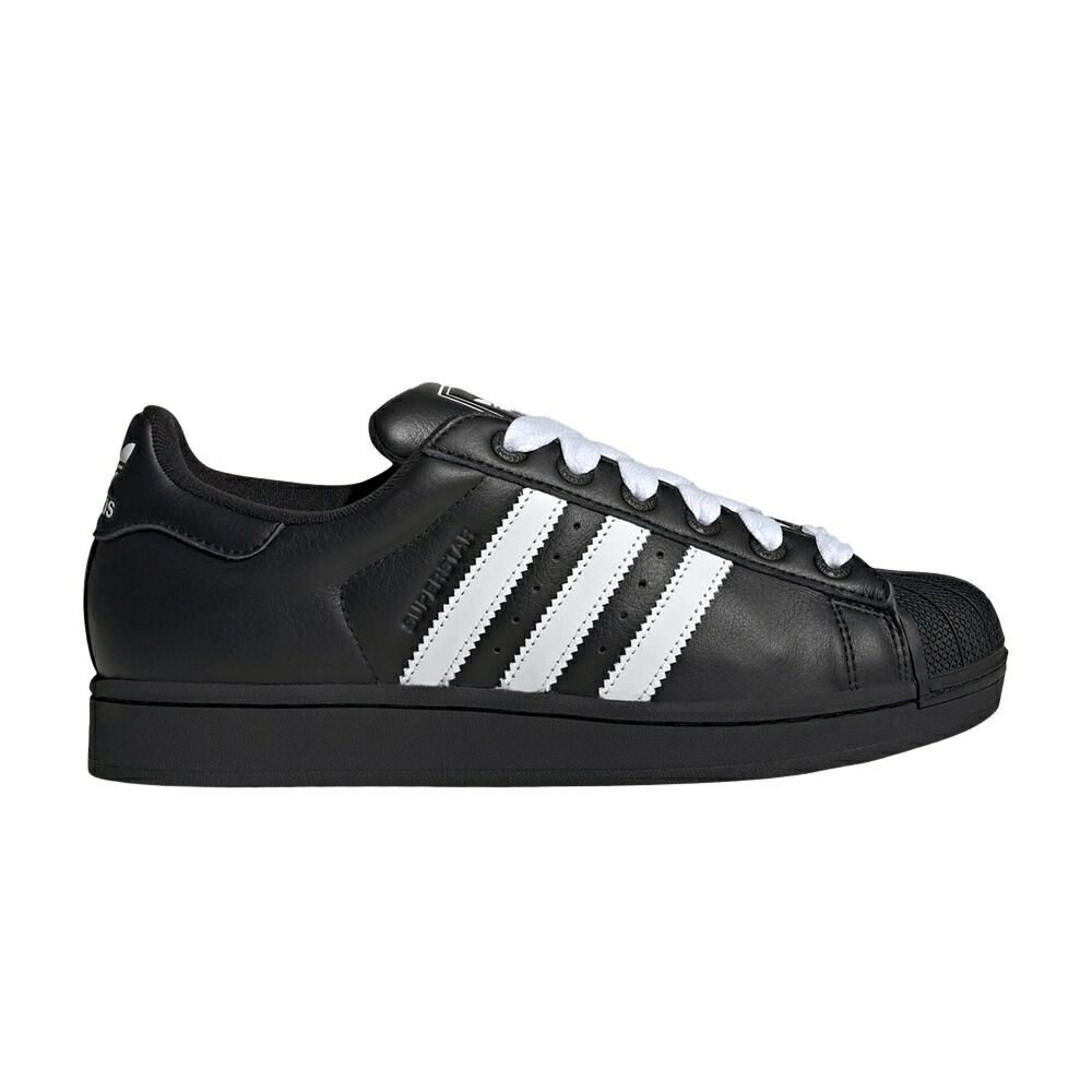 アディダス スーパースター 黒色 ブラック 白色 ホワイト コア 'CORE WHITE' スニーカー メンズ ADIDAS SUPERSTAR 2 BLACK FOOTWEAR WHITE CHALK / CORE BLACK FOOTWEAR WHITE CHALK|スニケス