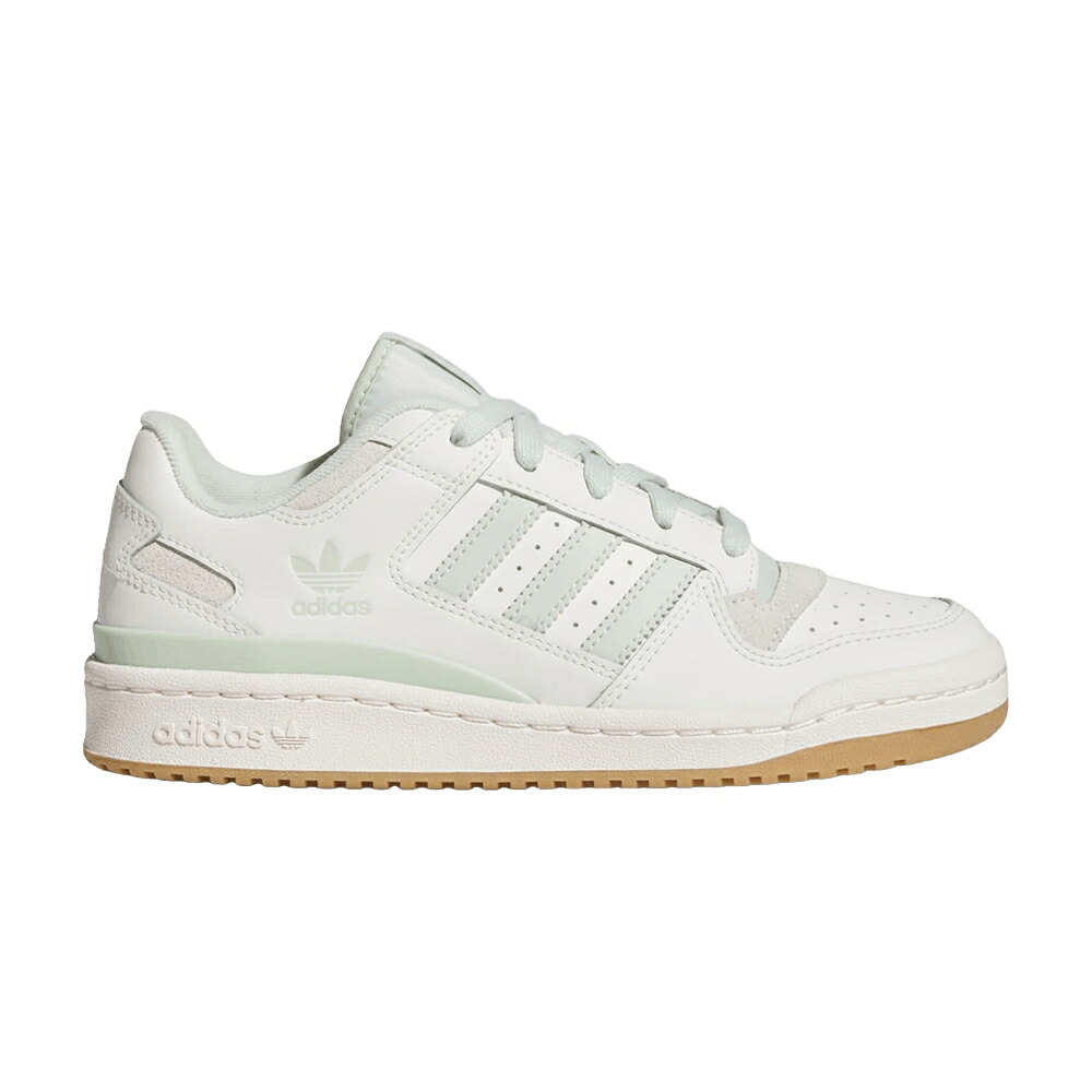 アディダス 討論会 白いこと 白いこと 緑 緑であること \u0027CLOUD GREEN\u0027 スニーカー レディース ADIDAS WMNS FORUM LOW CL WHITE LINEN / CLOUD WHITE LINEN GREEN