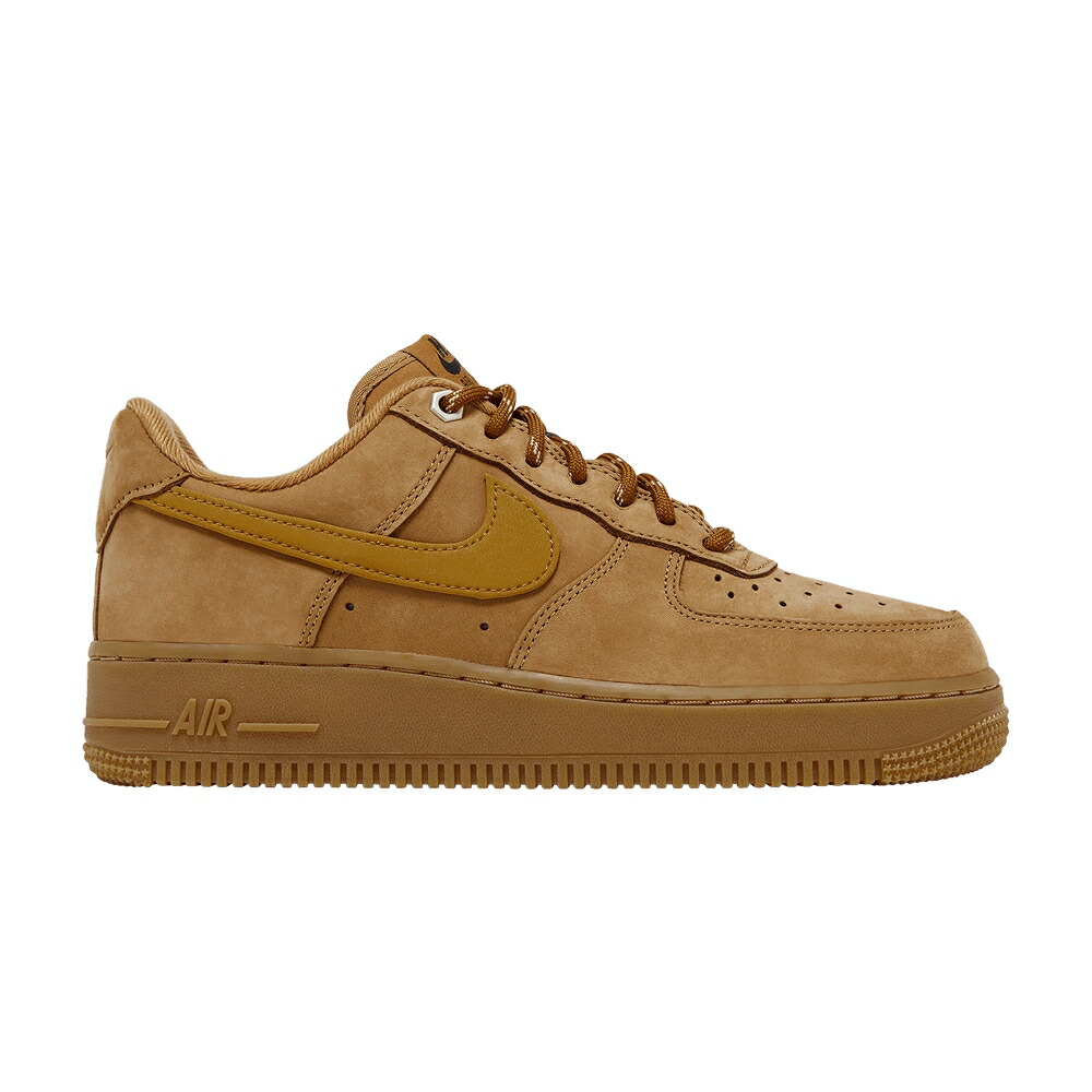 ナイキ 茶色 ブラウン 黒色 ブラック ウィート エアフォース \'07 \'FLAX WHEAT\' スニーカー レディース NIKE WMNS AIR FORCE 1 / FLAX GUM LIGHT BROWN BLACK WHEAT