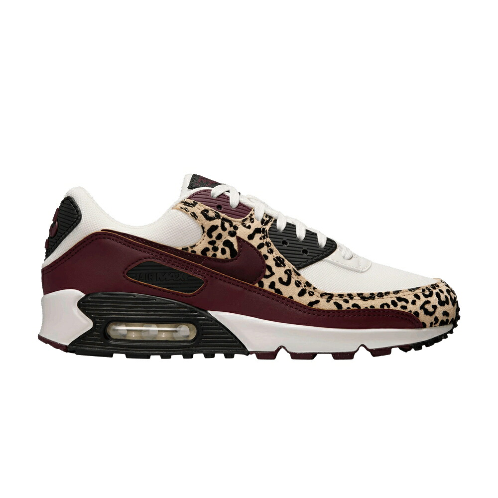 ナイキ マックス ぶどう酒色 バーガンディー 赤銅色 赤銅色 エア湖マックス \u0027BURGUNDY LEOPARD\u0027 スニーカー レディース NIKE WMNS AIR MAX 90 / SAIL BURGUNDY CRUSH VELVET BROWN