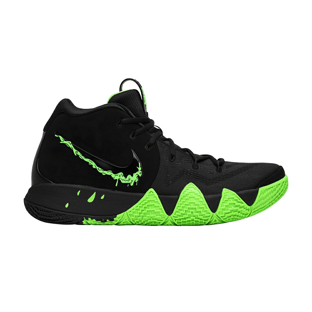 ナイキ カイリー 黒いこと 黒いこと 緑 緑であること \u0027HALLOWEEN\u0027 スニーカー メンズ NIKE KYRIE 4 / BLACK RAGE GREEN BLACK