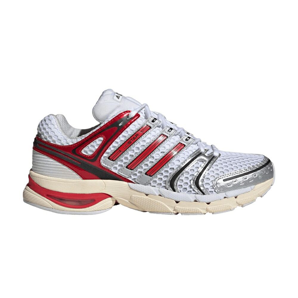 アディダス 白色 ホワイト CLOUD GREY スニーカー メンズ ADIDAS ADISTAR CONTROL 5 WHITE BETTER SCARLET DASH / CLOUD WHITE BETTER SCARLET DASH