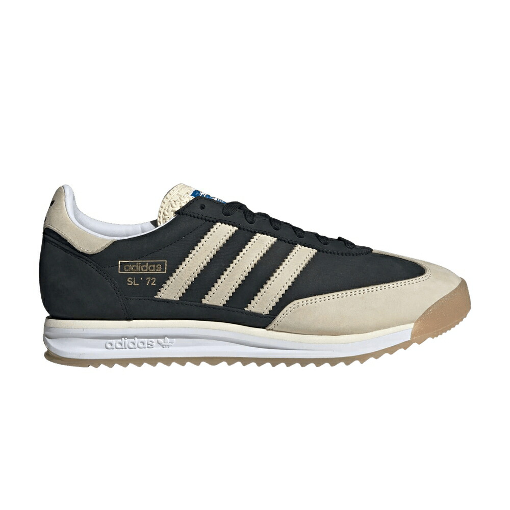 アディダス 黒色 ブラック クリーム コア 白色 ホワイト CORE WHITE スニーカー メンズ ADIDAS SL72 BLACK CREAM / CORE BLACK CREAM WHITE GUM