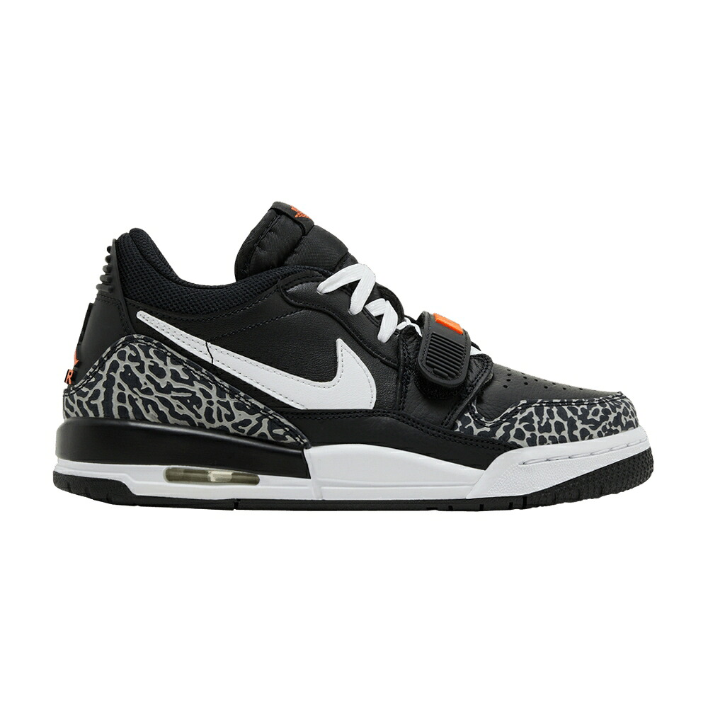 ナイキ レガシー 白色 ホワイト 黒色 ブラック 灰色 グレー 橙 オレンジ エアジョーダン 'BLACK ORANGE' ジュニア キッズ AIR JORDAN AIR JORDAN LEGACY 312 LOW GS WHITE SAFETY / BLACK WOLF GREY SAFETY ORANGE ベ|スニケス
