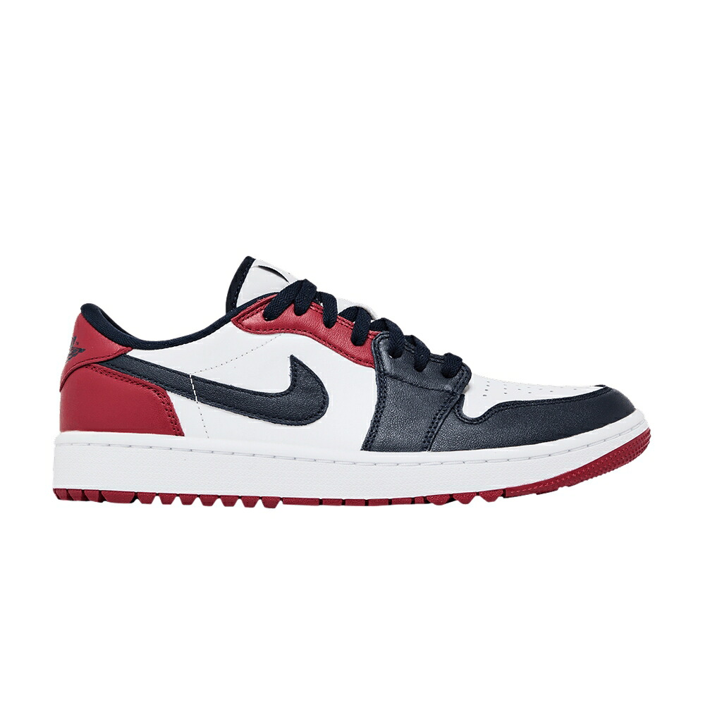 ナイキ ゴルフ 白いこと 白いこと 赤 赤いこと エアジョーダン \u0027USA\u0027 スニーカー メンズ AIR JORDAN AIR JORDAN 1 LOW GOLF / WHITE OBSIDIAN VARSITY RED
