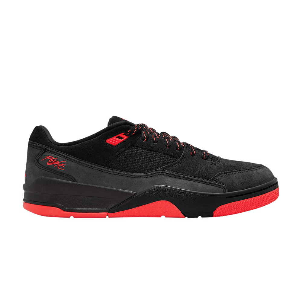 ナイキ フライト コート 黒色 ブラック エアジョーダン BLACK INFRARED スニーカー メンズ AIR JORDAN AIR JORDAN FLIGHT COURT / BLACK INFRARED 23