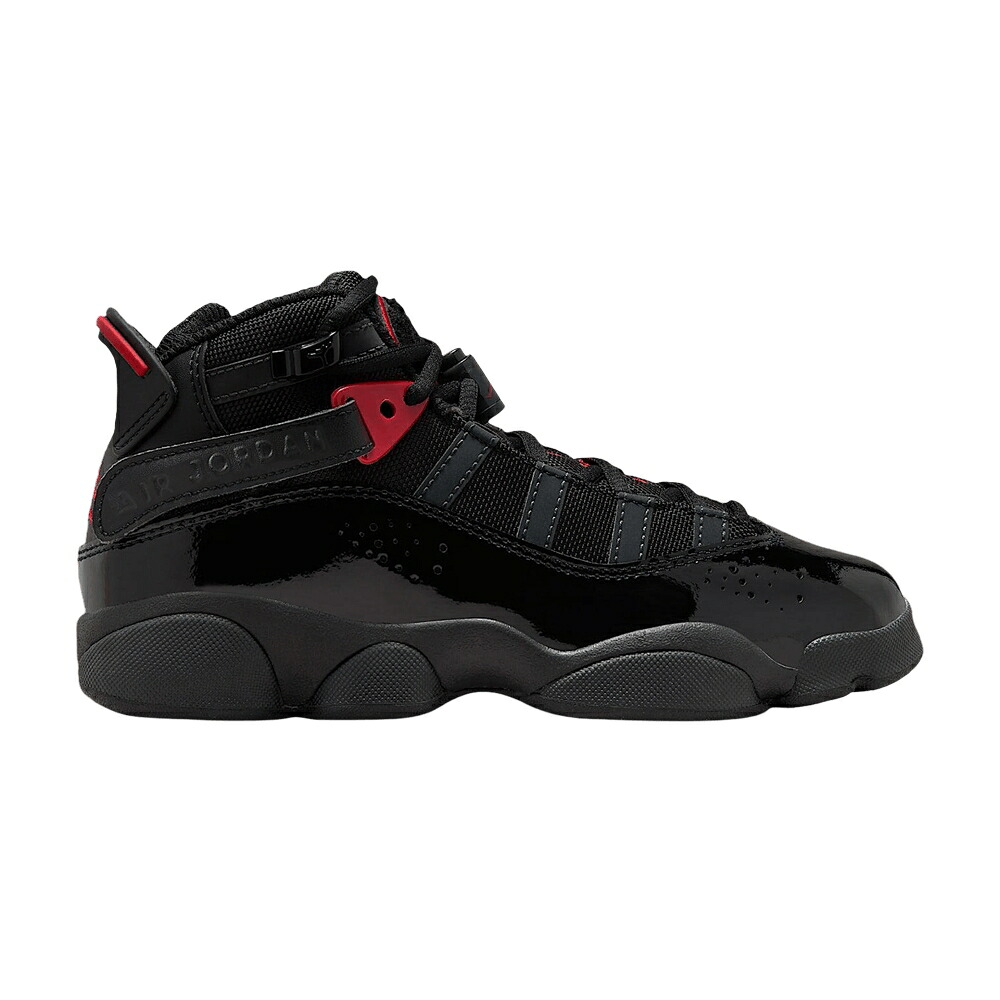 ナイキ リング 黒色 ブラック ファイア 赤 レッド エアジョーダン 'BLACK RED' ジュニア キッズ AIR JORDAN AIR JORDAN 6 RINGS GS 'BLACK/ANTHRACITE/FIRE / BLACK ANTHRACITE FIRE RED ベビー マタニティ スニーカ|スニケス