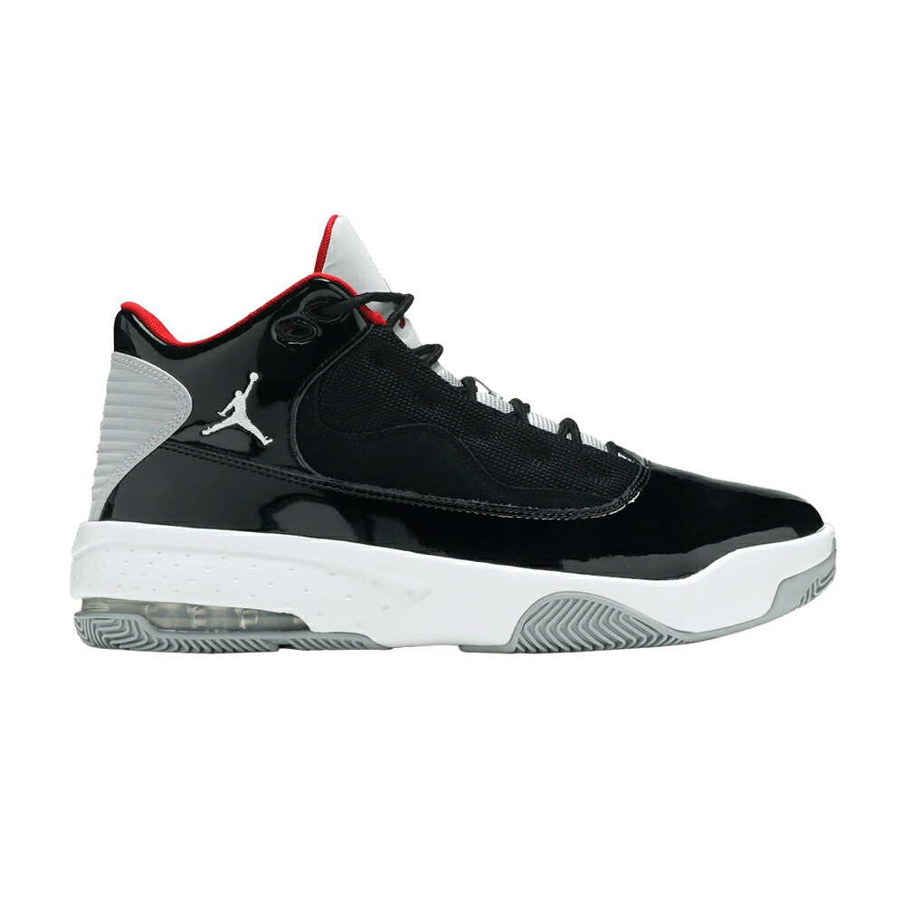 ナイキ マックス オーラ 黒色 ブラック 白色 ホワイト 灰色 グレー 赤 レッド エアジョーダン 'BLACK CEMENT' スニーカー メンズ AIR JORDAN AIR JORDAN MAX AURA 2 / BLACK WHITE WOLF GREY GYM RED|スニケス
