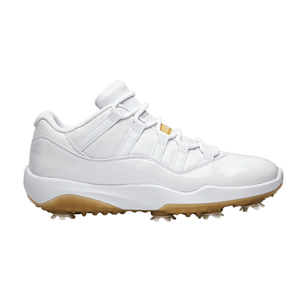 ナイキ ゴルフ 白色 ホワイト ゴールド エアジョーダン 'METALLIC GOLD' スニーカー メンズ AIR JORDAN AIR JORDAN 11 LOW GOLF / WHITE METALLIC GOLD